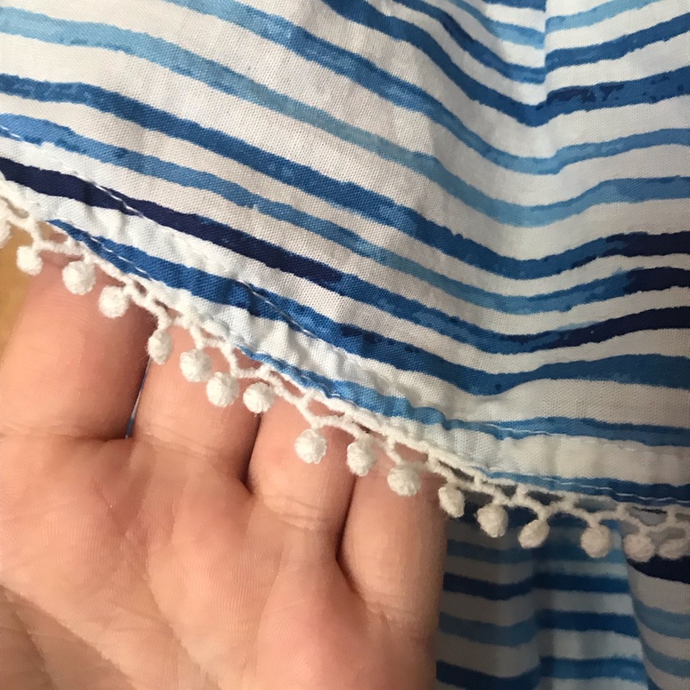 Faded Glory Blue and White Striped Dress - Picture 2 of 5